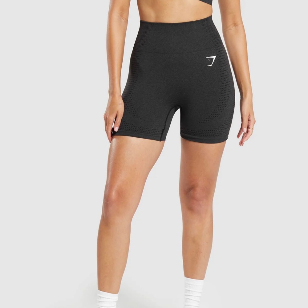 Black Vital Seamless 2.0 Gymshark Shorts